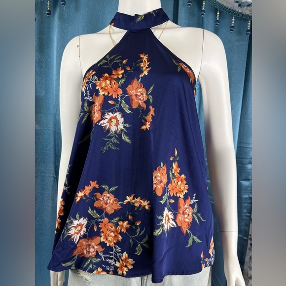 SHEIN Asymmetrical Halter Top Size 12(OXL) - Picture 3 of 7